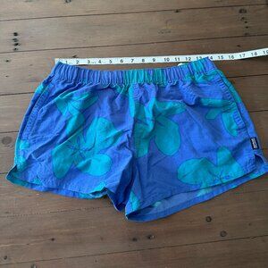 Patagonia Barely Baggies Shorts - 2½" - Size M - Blue Teal Floral